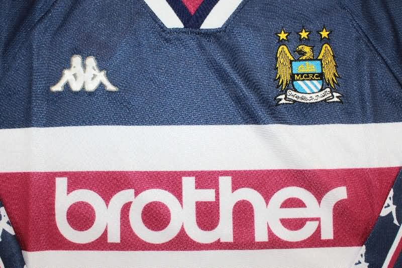 AAA Quality Manchester City 1997/98 Away Long Sleeve Retro Soccer Jersey