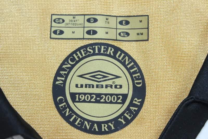 Manchester United Soccer Jersey Away Reversible Retro Replica 01/02