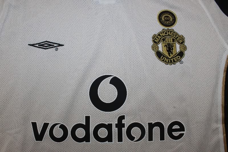 Manchester United Soccer Jersey Away Reversible Retro Replica 01/02