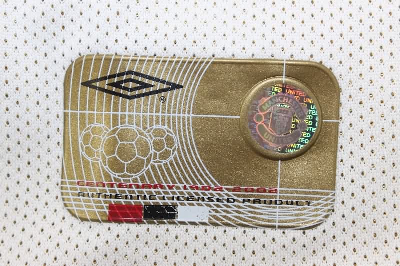 Manchester United Soccer Jersey Away Reversible Retro Replica 01/02