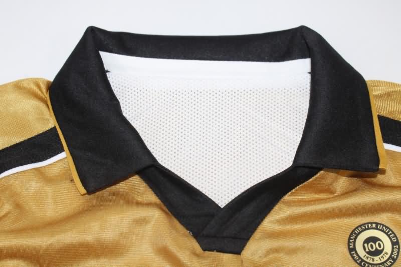 Manchester United Soccer Jersey Away Reversible Long Slevee Retro Replica 01/02