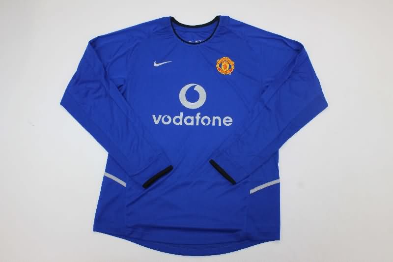 Manchester United Soccer Jersey Third Long Sleeve Retro Replica 2002/03