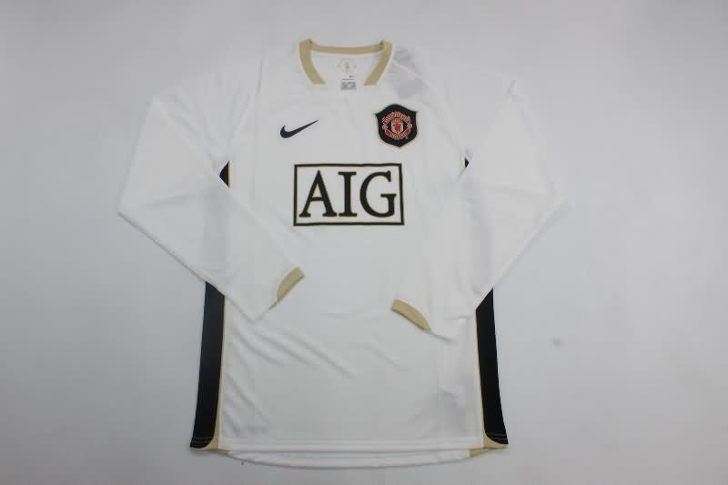 Manchester United Soccer Jersey Away LS Retro Replica 2006/07 Manchester United Soccer Jersey Away LS Retro Replica 2006/07