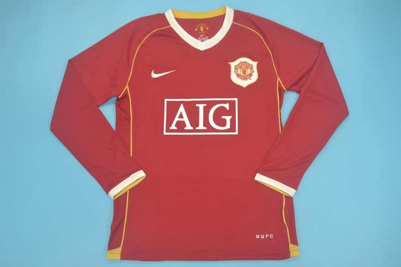 Manchester United Soccer Jersey Home LS Retro Replica 2006/07 Manchester United Soccer Jersey Home LS Retro Replica 2006/07