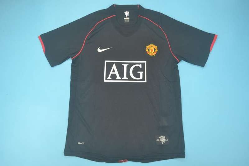 Manchester United Soccer Jersey Away Retro Replica 2007/08 Manchester United Soccer Jersey Away Retro Replica 2007/08
