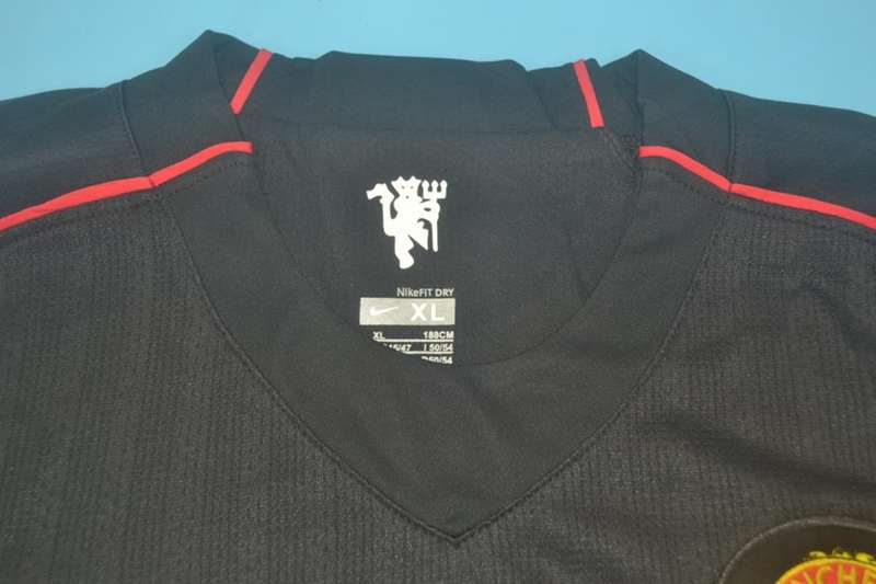 Manchester United Soccer Jersey Away LS Retro Replica 2007/08