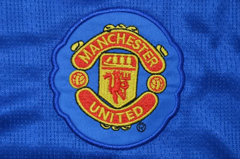 AAA Quality Manchester United 2007/08 Goalkeeper Blue Retro Soccer Jersey