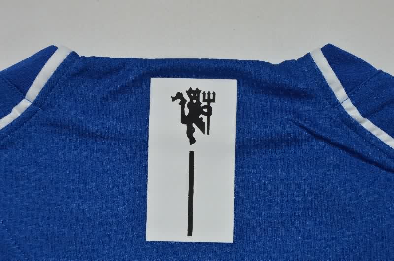 AAA Quality Manchester United 2007/08 Goalkeeper Blue Retro Soccer Jersey