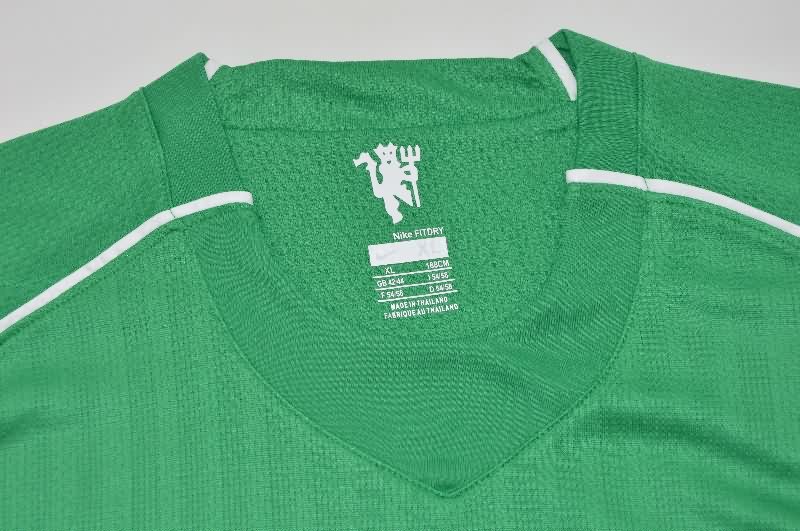 AAA Quality Manchester United 2007/08 Goalkeeper Green Retro Soccer Jersey