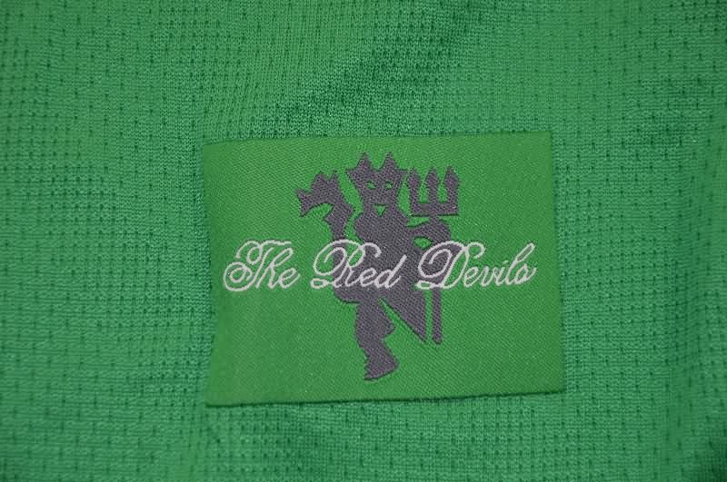 AAA Quality Manchester United 2007/08 Goalkeeper Green Retro Soccer Jersey