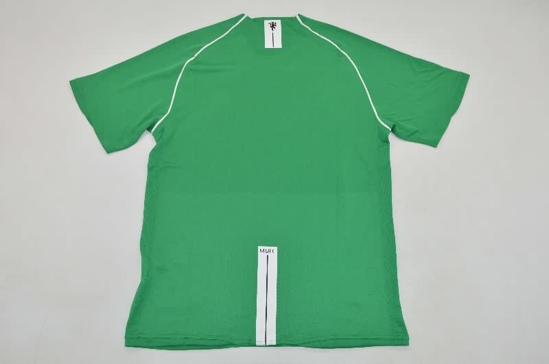 AAA Quality Manchester United 2007/08 Goalkeeper Green Retro Soccer Jersey