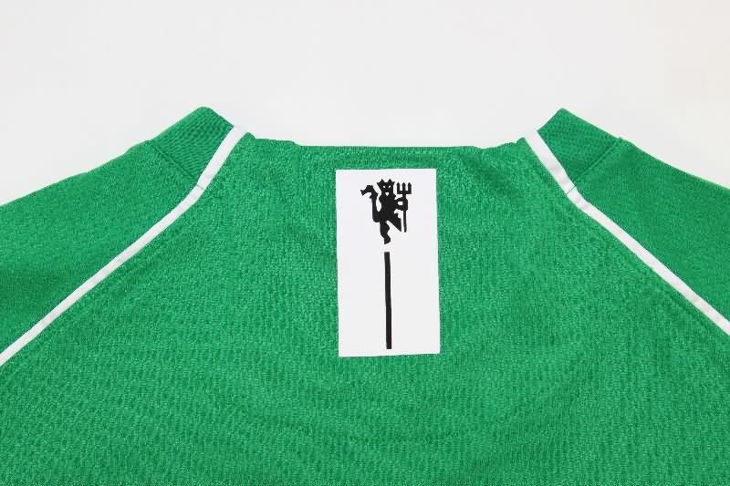 AAA Quality Manchester United 2007/08 Goalkeeper Green Long Retro Soccer Jersey