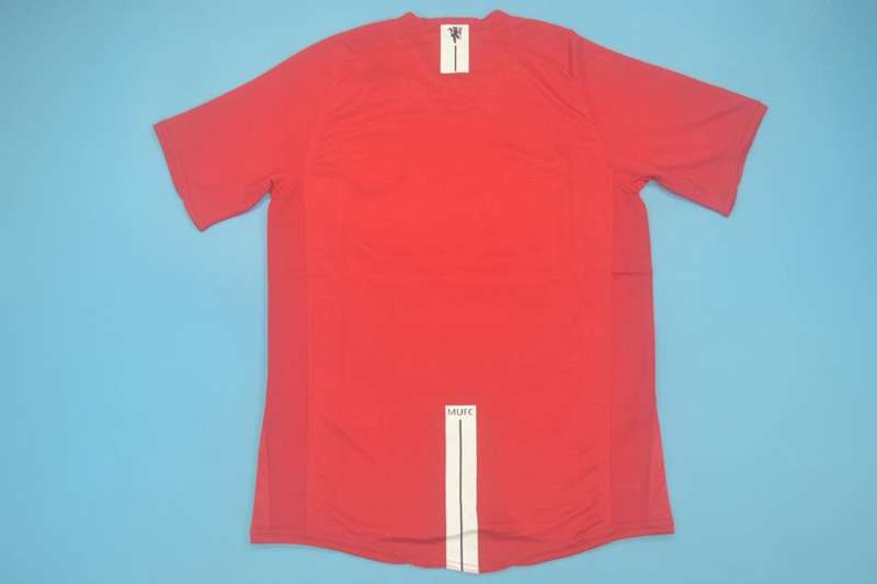 Manchester United Soccer Jersey Home Retro Replica 2007/09