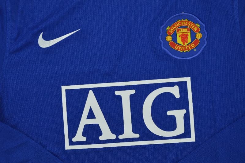 AAA Quality Manchester United 2008/09 Third Long Sleeve Retro Soccer Jersey(Player)