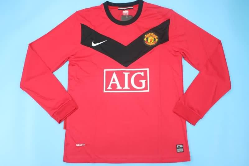 Manchester United Soccer Jersey Home Long Retro Replica 2009/10