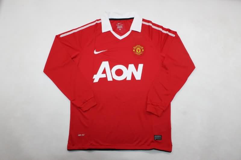 Manchester United Soccer Jersey Home Long Sleeve Retro Replica 2010/11 Manchester United Soccer Jersey Home Long Sleeve Retro Replica 2010/11