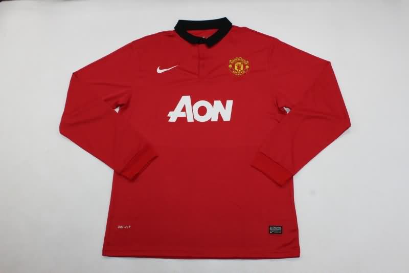 Manchester United Soccer Jersey Home Long Sleeve Retro Replica 2013/14 Manchester United Soccer Jersey Home Long Sleeve Retro Replica 2013/14