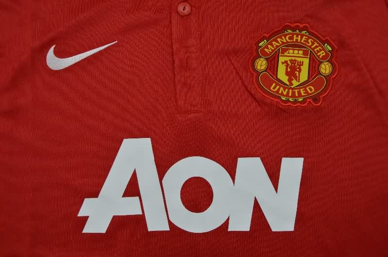 AAA Quality Manchester United 2013/14 Home Retro Soccer Jersey (Player)