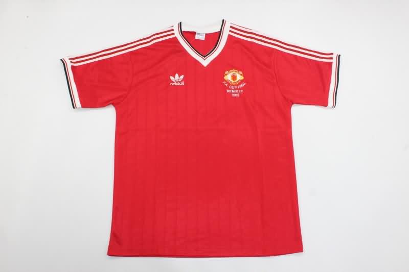 Manchester United Soccer Jersey Home FA Final Retro Replica 1983