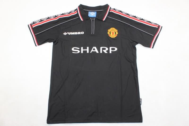 Manchester United Soccer Jersey Black Retro Replica 1999 Manchester United Soccer Jersey Black Retro Replica 1999