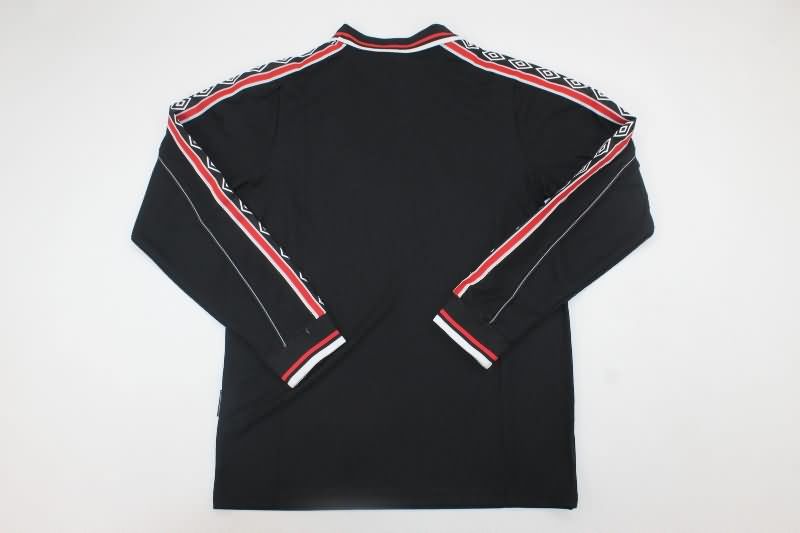 Manchester United Soccer Jersey Black Long Sleeve Retro Replica 1999