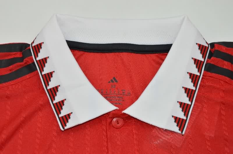 AAA Quality Manchester United 2022/23 Home Long Sleeve Retro Soccer Jersey (Player)