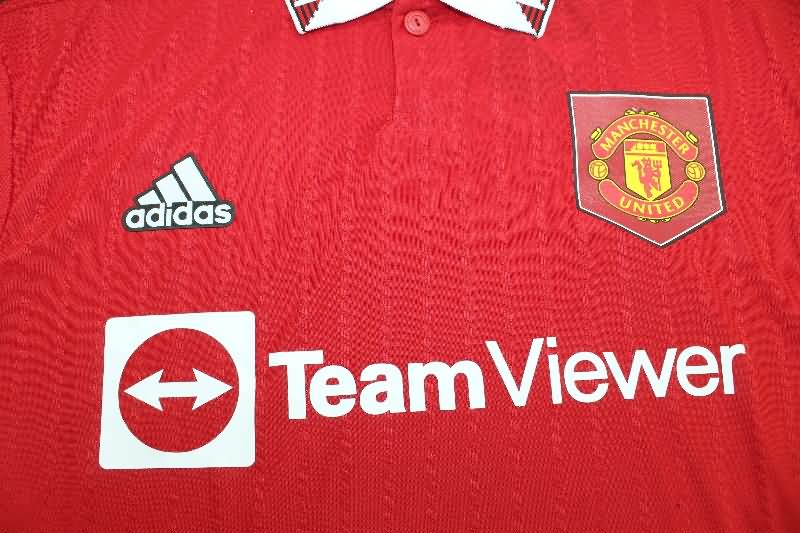 AAA Quality Manchester United 2022/23 Home Retro Soccer Jersey (Player)