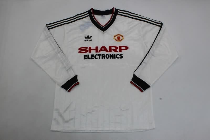 Manchester United Soccer Jersey Away Long Retro Replica 1982/83