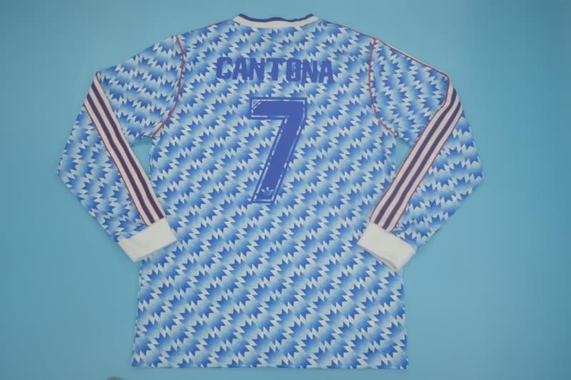 Manchester United Soccer Jersey Away Long Retro Replica 1990/92