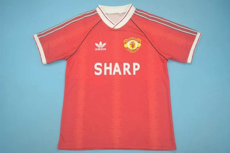 Manchester United Soccer Jersey Home Retro Replica 1990/92 Manchester United Soccer Jersey Home Retro Replica 1990/92