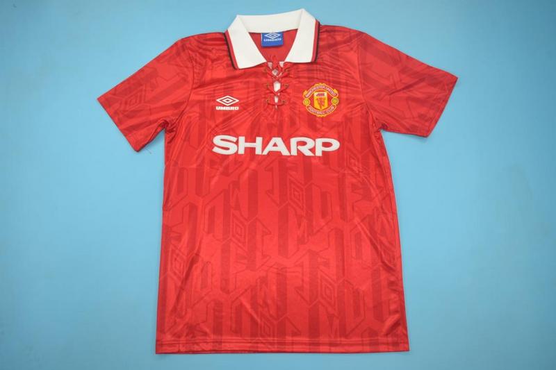 Manchester United Soccer Jersey Home Retro Replica 1992/94 Manchester United Soccer Jersey Home Retro Replica 1992/94