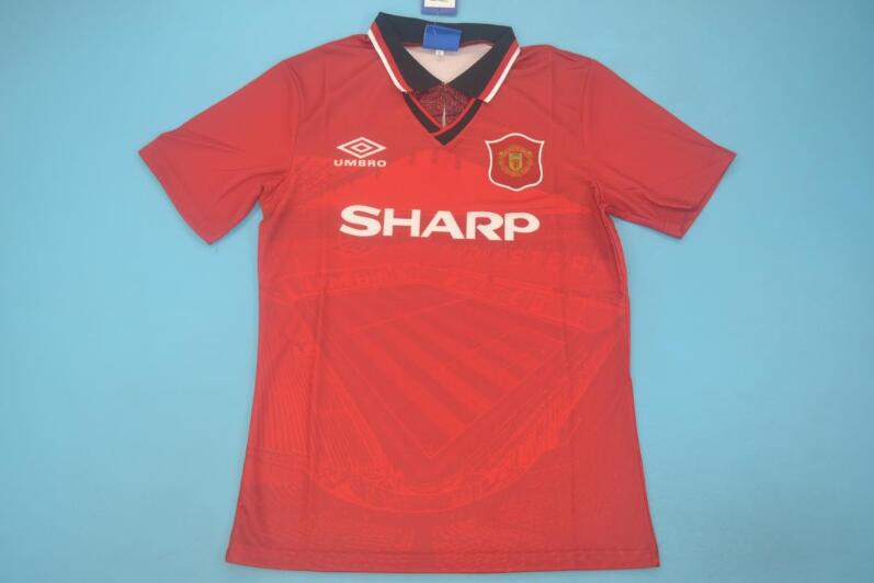 Manchester United Soccer Jersey Home Retro Replica 1994/96 Manchester United Soccer Jersey Home Retro Replica 1994/96
