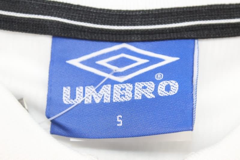 Manchester United Soccer Jersey White Long Sleeve Retro Replica 1998/99