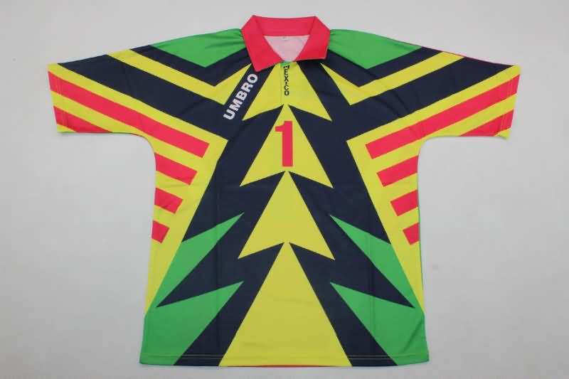 Mexico Soccer Jersey Goalkeeper Colorful Retro Replica 1994