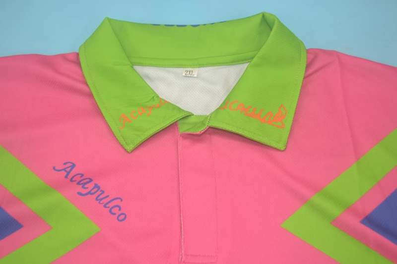 Mexico Soccer Jersey Goalkeeper Pink Retro Replica 1994