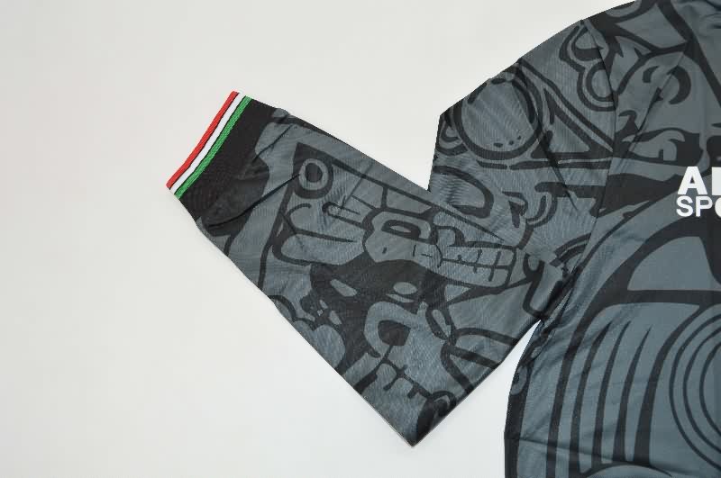AAA Quality Mexico 1998 Black Retro Long Sleeve Soccer Jersey