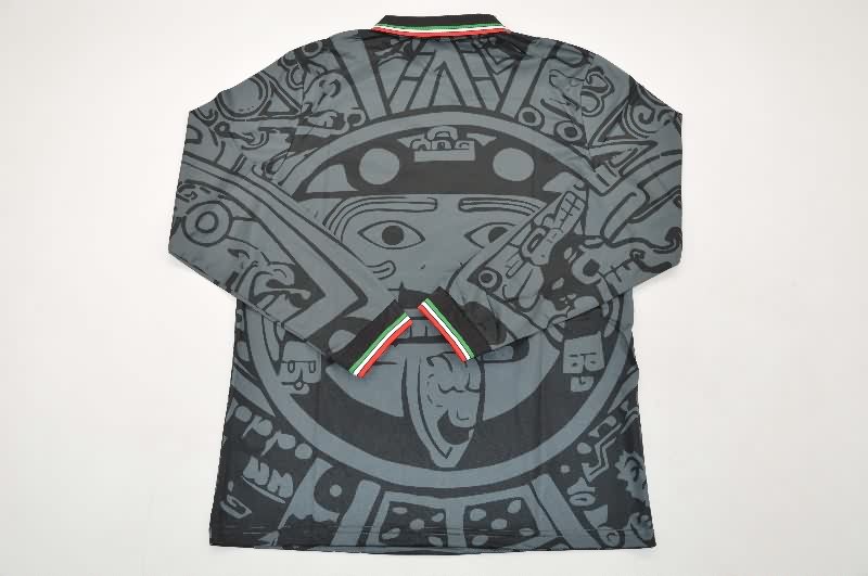 AAA Quality Mexico 1998 Black Retro Long Sleeve Soccer Jersey