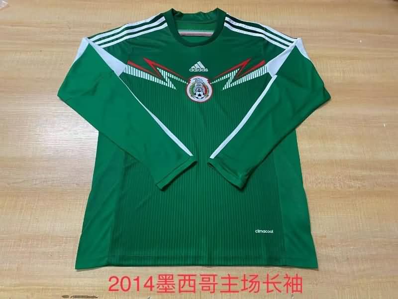 Mexico Soccer Jersey Home Long Sleeve Retro Replica 2014