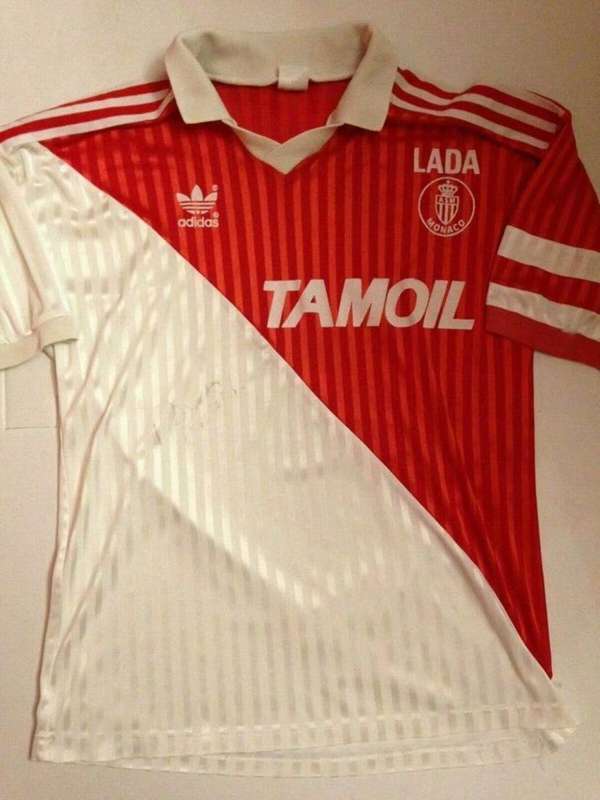 Monaco Soccer Jersey Home Retro Replica 1991/92