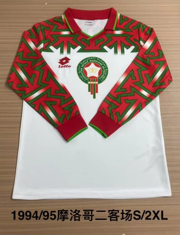AAA Quality Morocco 1994/95 Third Retro Long Sleeve Soccer Jersey AAA Quality Morocco 1994/95 Third Retro Long Sleeve Soccer Jersey