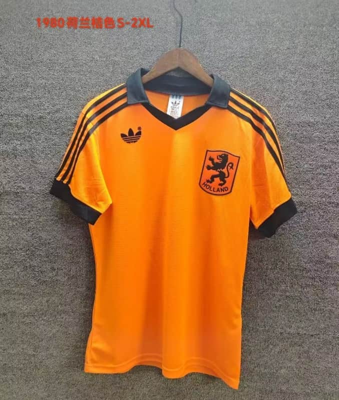 AAA Quality Netherlands 1980 Home Retro Soccer Jersey