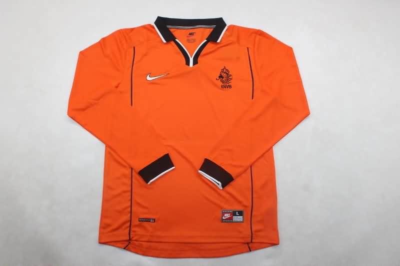 Netherlands Soccer Jersey Home Long Sleeve Retro Replica 1998