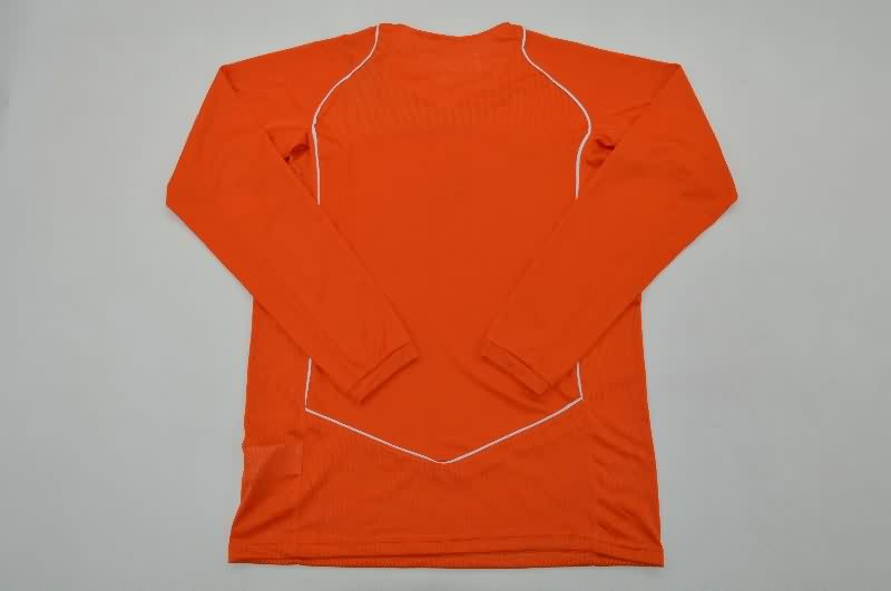 AAA Quality Netherlands 2004 Home Retro Long Sleeve Soccer Jersey