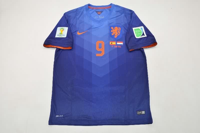 Netherlands Soccer Jersey Away Retro Replica 2014