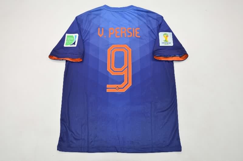 Netherlands Soccer Jersey Away Retro Replica 2014