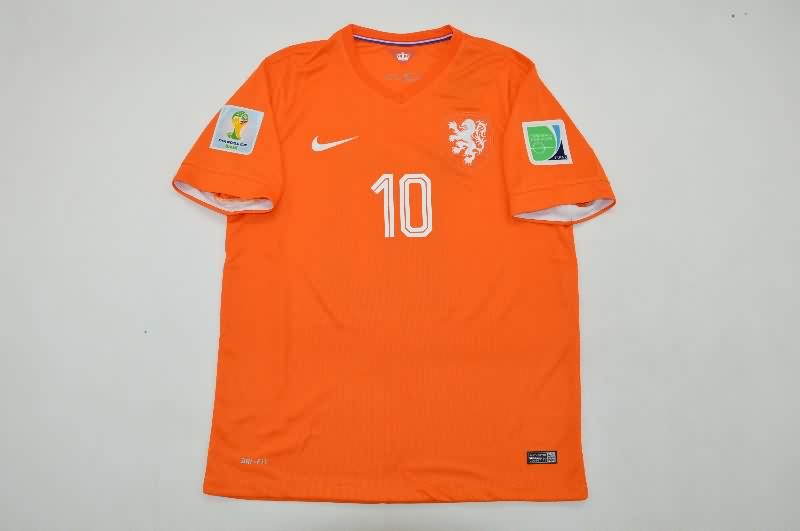 Netherlands Soccer Jersey Home Retro Replica 2014