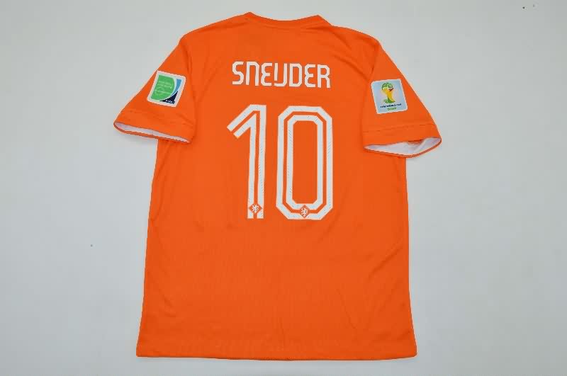 Netherlands Soccer Jersey Home Retro Replica 2014
