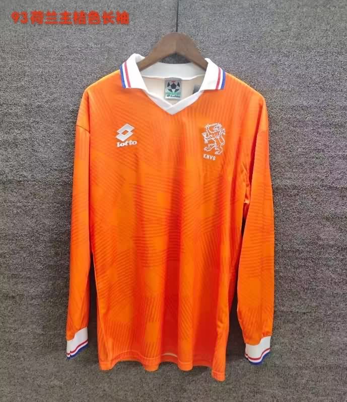 AAA Quality Netherlands 1991/93 Home Retro Long Sleeve Soccer Jersey AAA Quality Netherlands 1991/93 Home Retro Long Sleeve Soccer Jersey