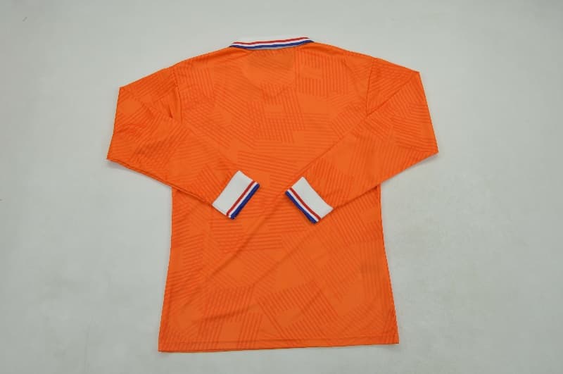 AAA Quality Netherlands 1991/93 Home Retro Long Sleeve Soccer Jersey