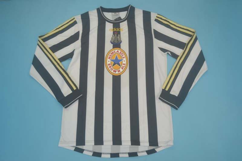 Newcastle United Soccer Jersey Home Long Retro Replica 1997/99 Newcastle United Soccer Jersey Home Long Retro Replica 1997/99